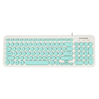 D520 Silent Wired Esports Keyboard USB Ultra Thin 104 Key Business Office Retro Punk Computer Gaming Keyboard