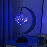 LED Star Moon Light Apple Vine Ball Creative Table Lamp Hemp Rope Iron Art USB Decorative Night Light