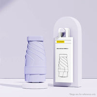 Mini Umbrella: UV Protection, Compact, Portable for Women, Pocket-sized, Folding, Ideal for Travel.
