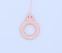 Cartoon Phone Lanyard with Ring and Donut Charm