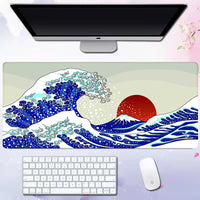 Wave mouse pad advertising game keyboard pad desk pad