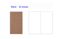 4.3x8.3 Midori Traveler's Notebook Refill 110mmx210mm Blank Dot Grid Paper Graph-paper Ruled 32 sheets