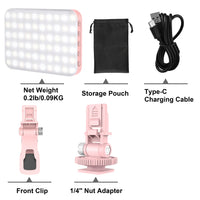 108 LED RGB Camera Light Full Color Output Video Light Kit Dimmable 2500K-9000K Bi-Color Panel Light CRI 95+ Rechargeable
