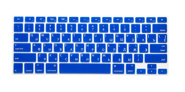 US Russian Keyboard Stickers Covers 2pcs Letters Film Protector for Macbook Air 13 Pro Retina 13 15 Laptop Skin for Mac book