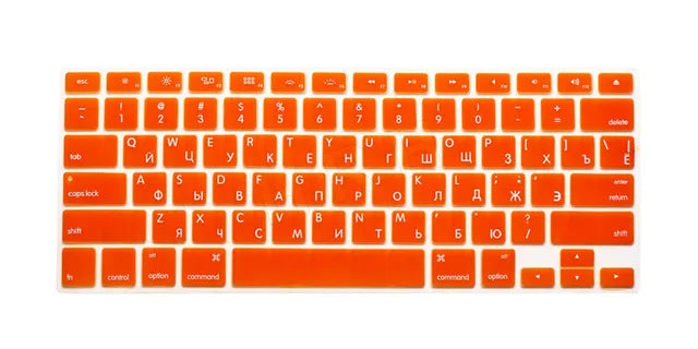 US Russian Keyboard Stickers Covers 2pcs Letters Film Protector for Macbook Air 13 Pro Retina 13 15 Laptop Skin for Mac book