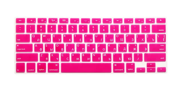 US Russian Keyboard Stickers Covers 2pcs Letters Film Protector for Macbook Air 13 Pro Retina 13 15 Laptop Skin for Mac book