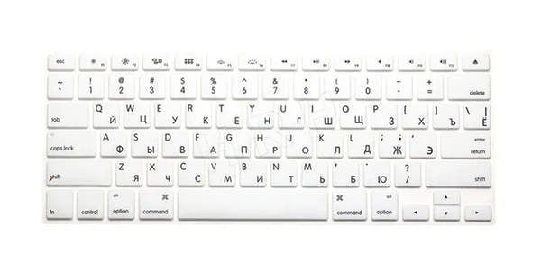 US Russian Keyboard Stickers Covers 2pcs Letters Film Protector for Macbook Air 13 Pro Retina 13 15 Laptop Skin for Mac book