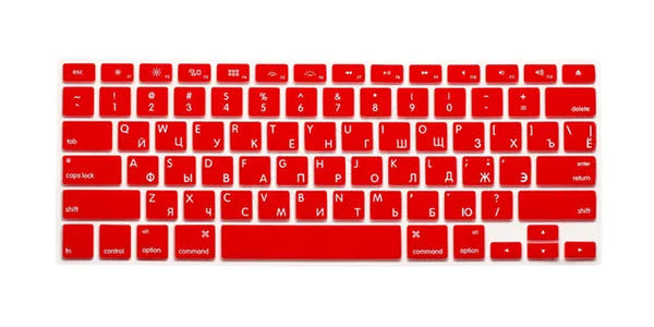 US Russian Keyboard Stickers Covers 2pcs Letters Film Protector for Macbook Air 13 Pro Retina 13 15 Laptop Skin for Mac book