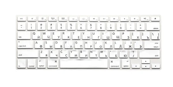 US Russian Keyboard Stickers Covers 2pcs Letters Film Protector for Macbook Air 13 Pro Retina 13 15 Laptop Skin for Mac book