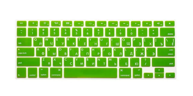 US Russian Keyboard Stickers Covers 2pcs Letters Film Protector for Macbook Air 13 Pro Retina 13 15 Laptop Skin for Mac book