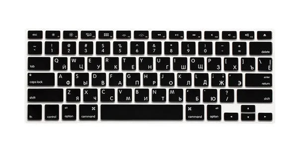 US Russian Keyboard Stickers Covers 2pcs Letters Film Protector for Macbook Air 13 Pro Retina 13 15 Laptop Skin for Mac book
