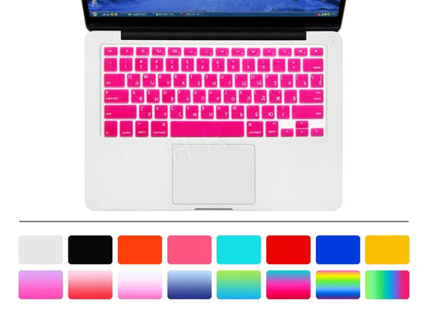 US Russian Keyboard Stickers Covers 2pcs Letters Film Protector for Macbook Air 13 Pro Retina 13 15 Laptop Skin for Mac book
