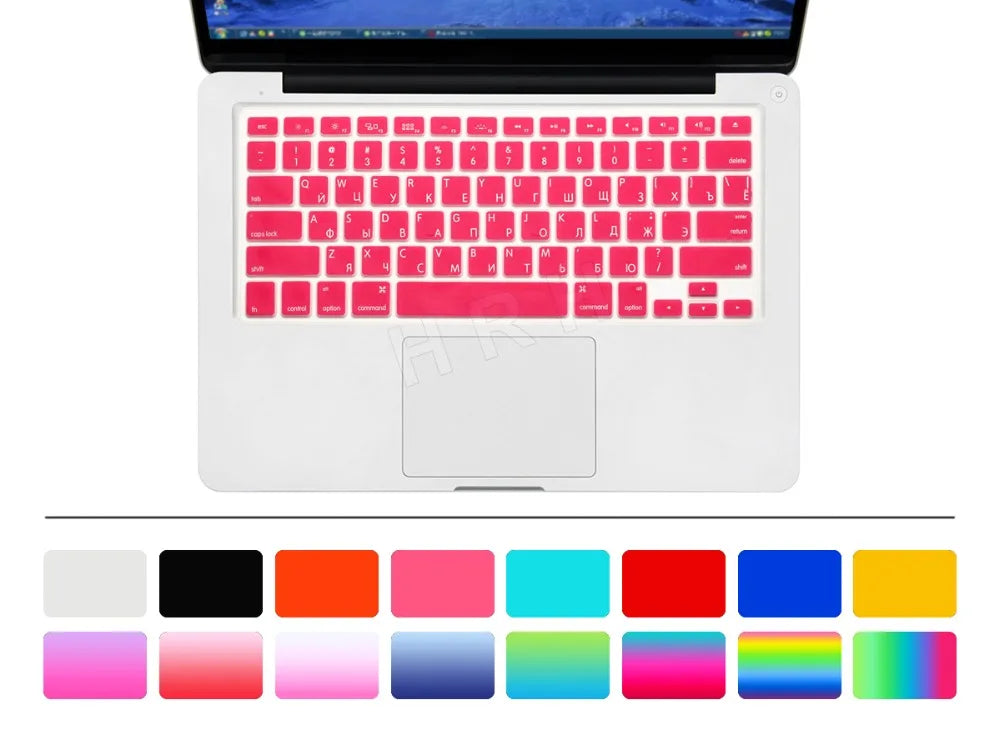 US Russian Keyboard Stickers Covers 2pcs Letters Film Protector for Macbook Air 13 Pro Retina 13 15 Laptop Skin for Mac book