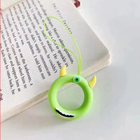 Cartoon Phone Lanyard with Ring and Donut Charm
