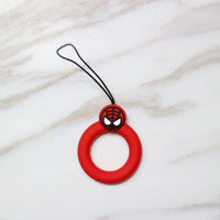 Cartoon Phone Lanyard with Ring and Donut Charm