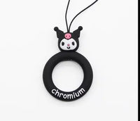 Cartoon Phone Lanyard with Ring and Donut Charm
