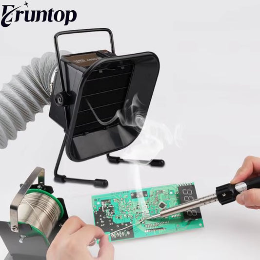 493 FA400 Solder Smoke Absorber ESD Fume Extractor with Free Activated Carbon Filter Sponge Air-Blow Speed Regulator
