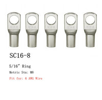 20PCS 4-25Mm Assortment Tinned Copper Lugs Ring Crimp Terminals Battery Wire Welding Cable Connectors Kit