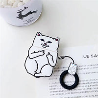 Cartoon Phone Lanyard with Ring and Donut Charm